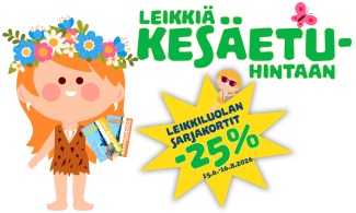 Leikkiä kesäetuhintaan